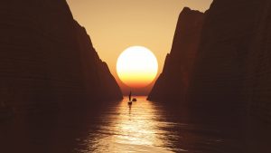 luxury sunset sailing